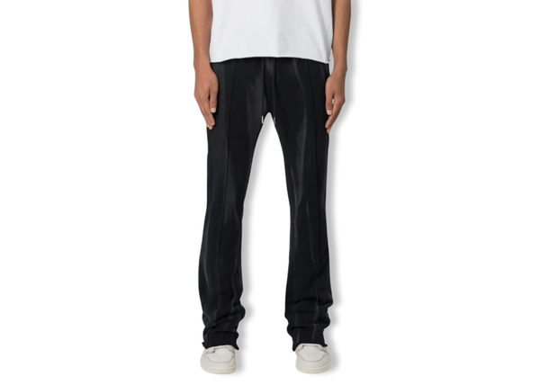 French Terry Flare Sweatpants  - Black
