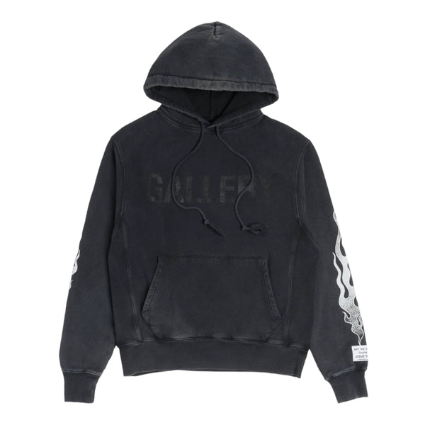 Gallery Dept. Flames Hoodie Black