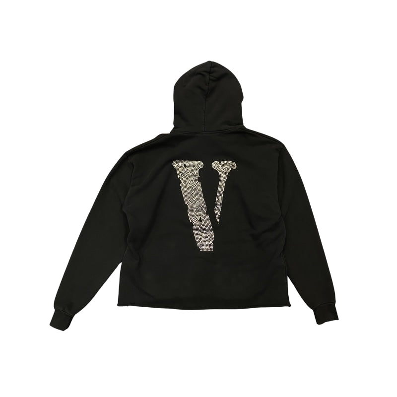 Vlone x Swavorski Rhinestone Hoodlie Black