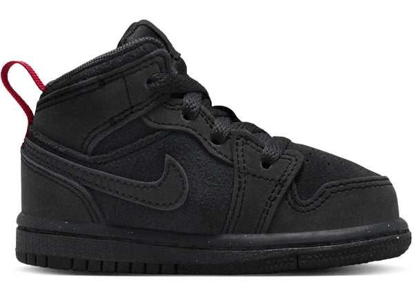 Jordan 1 Mid SE Craft Dark Smoke Grey Varsity Red Black (TD)