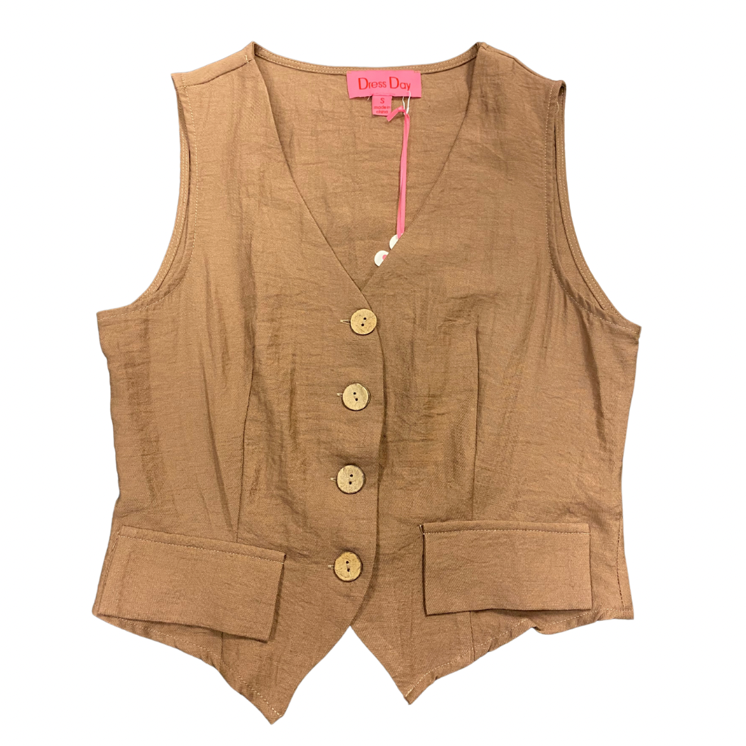 Mocha Linen Vest