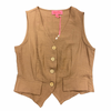Mocha Linen Vest