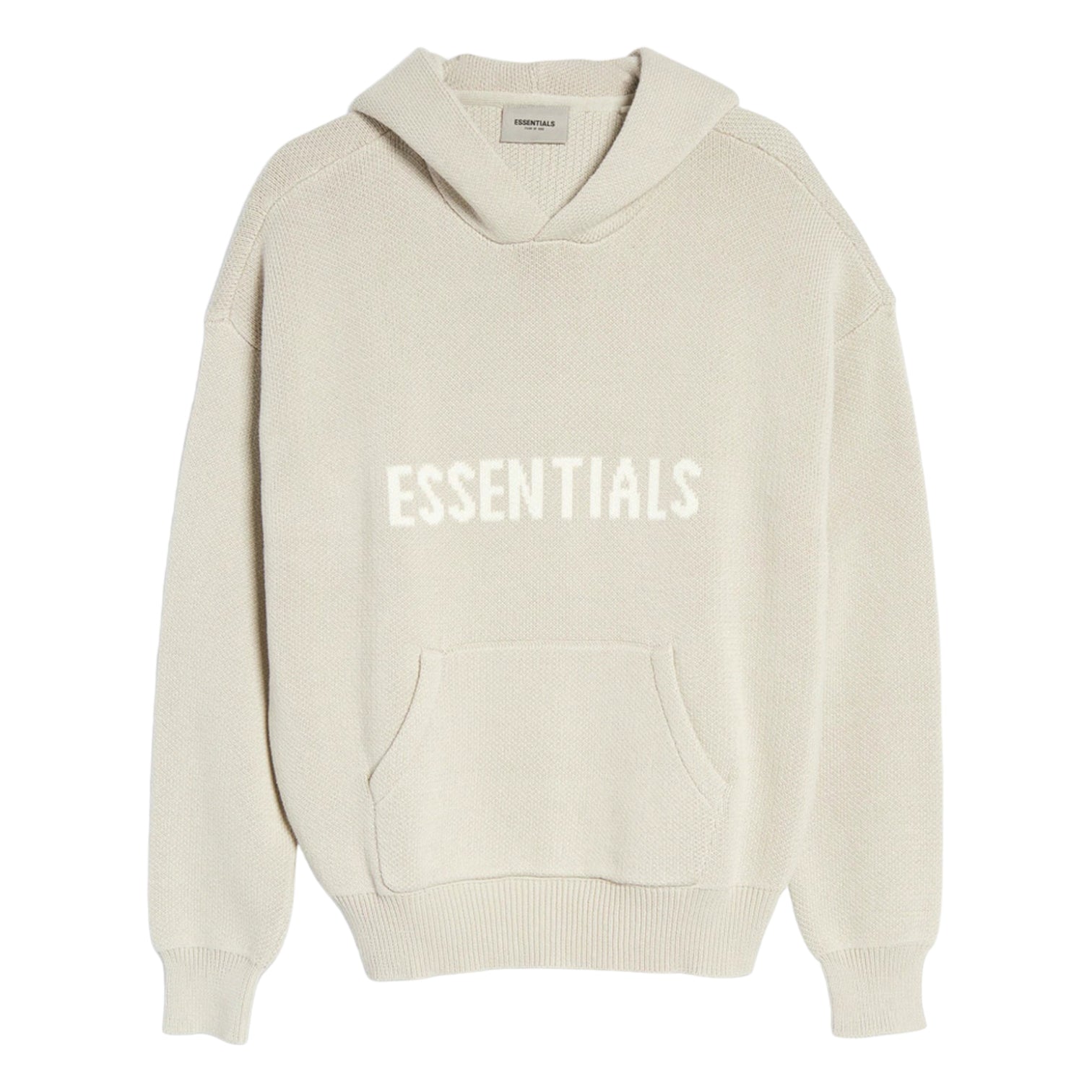 Fear of God Essentials Knit Pullover Hoodie (SS21) Stone/Oat