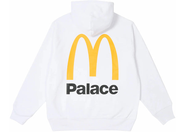Palace x McDonald's Logo Hood White