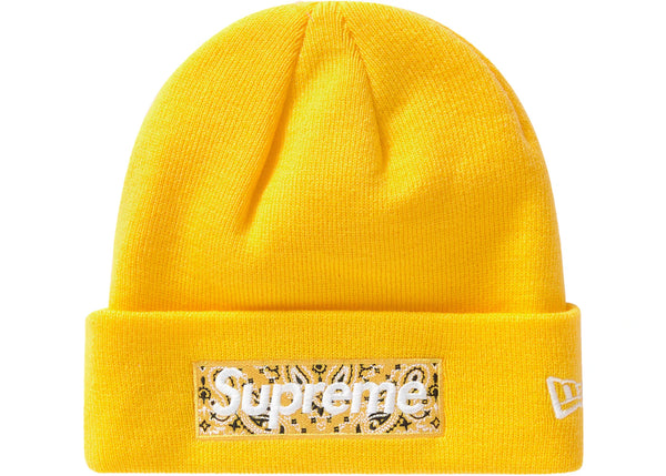 Supreme New Era Box Logo Beanie (FW19) Yellow