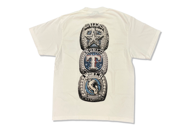 Texas Mxrch Rings Tee White