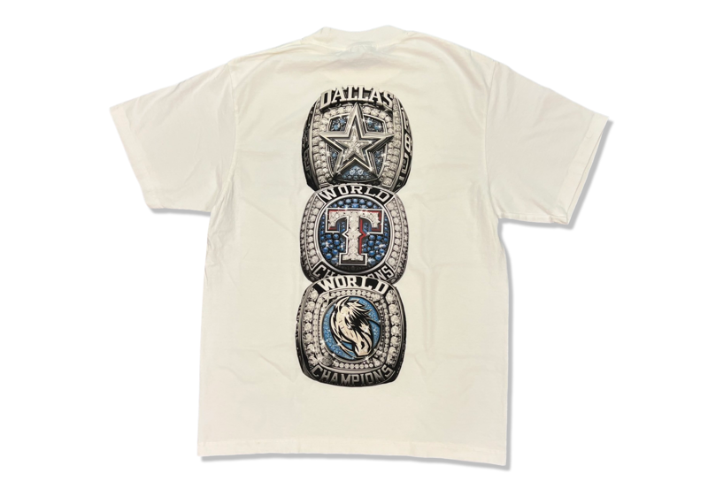 Texas Mxrch Rings Tee White