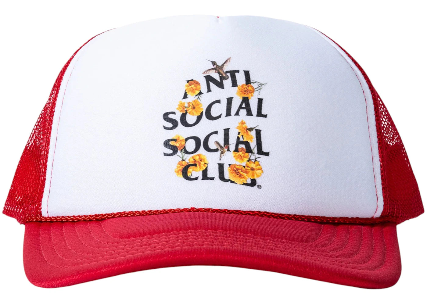 Anti Social Social Club Trochilidae Cap White/Red