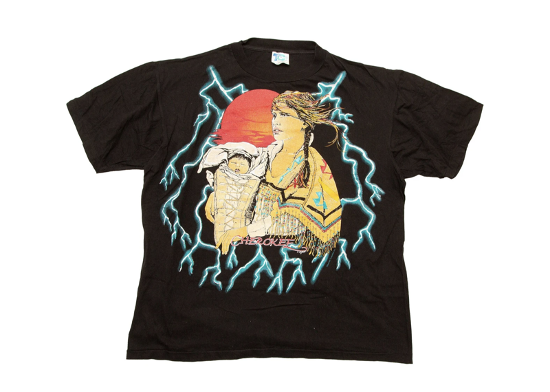 American Thunder Cherokee Black Vintage Tee