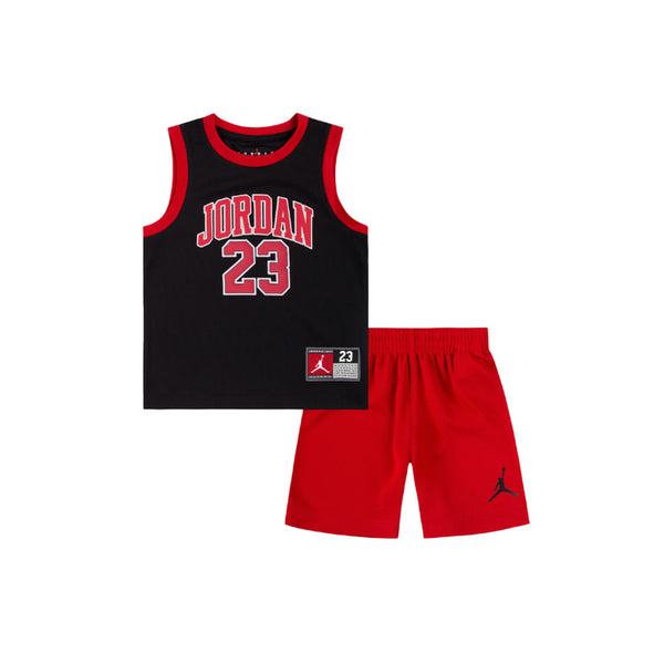 Jordan 23 Jersey Set TD Red Black