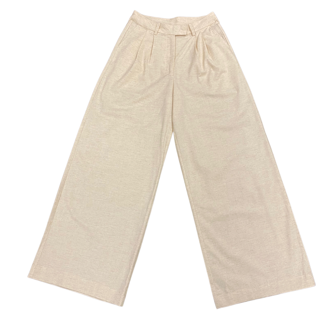Jamie Linen Trouser Beige