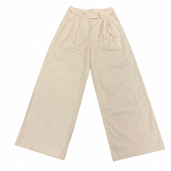 Jamie Linen Trouser Beige