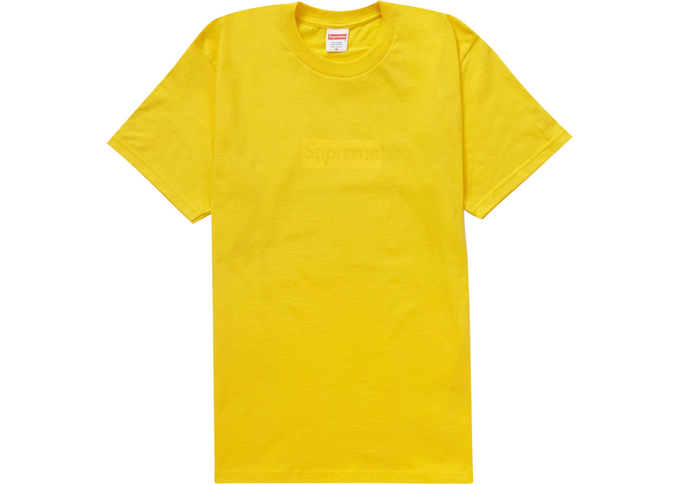 Supreme Tonal Box Logo Tee Yellow