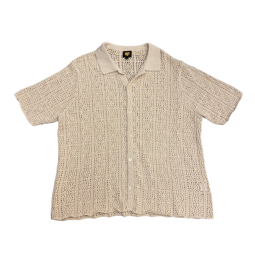 Instincs Crochet Shirt Tan