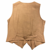 Mocha Linen Vest